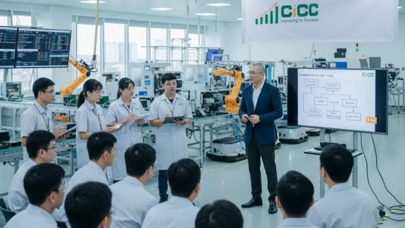 Chuyên gia CiCC hướng dẫn thực hành Lean Six Sigma Yellow Belt tại nhà máy