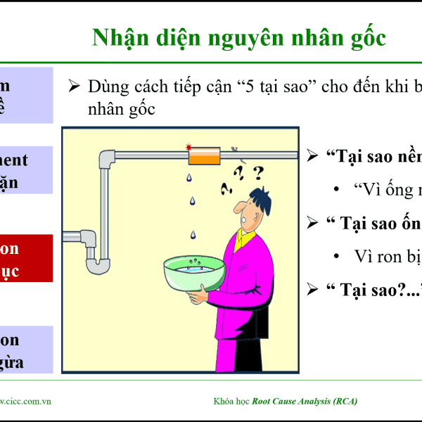 Khóa học phân tích nguyên nhân gốc Root Cause Analysis...