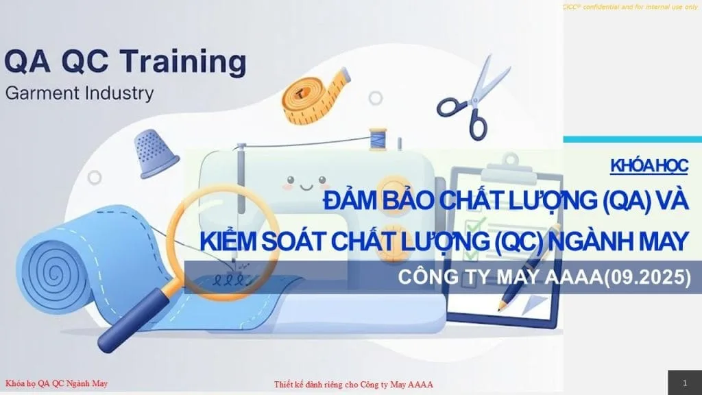 QA QC Ngành May | Khóa học Quản Lý Chất Lượng
