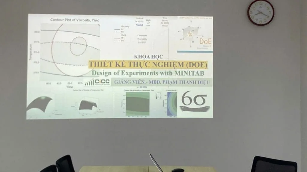 xuất DOE với hướng dẫn sử dụng MINITAB 2025