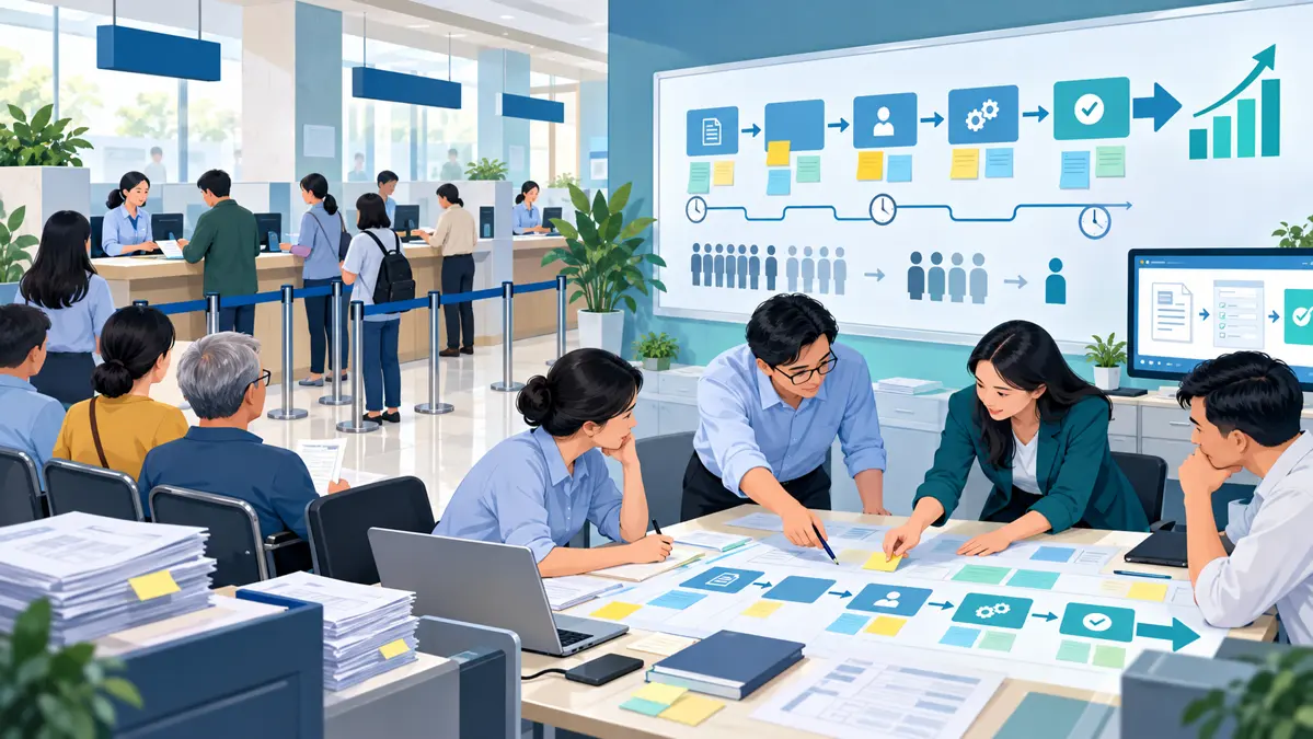 Đội ngũ dịch vụ công lập Value Stream Mapping để giảm thời gian chờ
