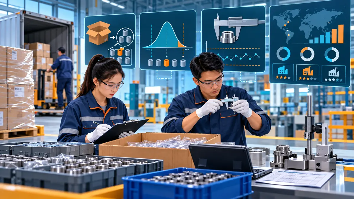 Nhân viên IQC kiểm tra linh kiện đầu vào bằng AQL và thiết bị đo